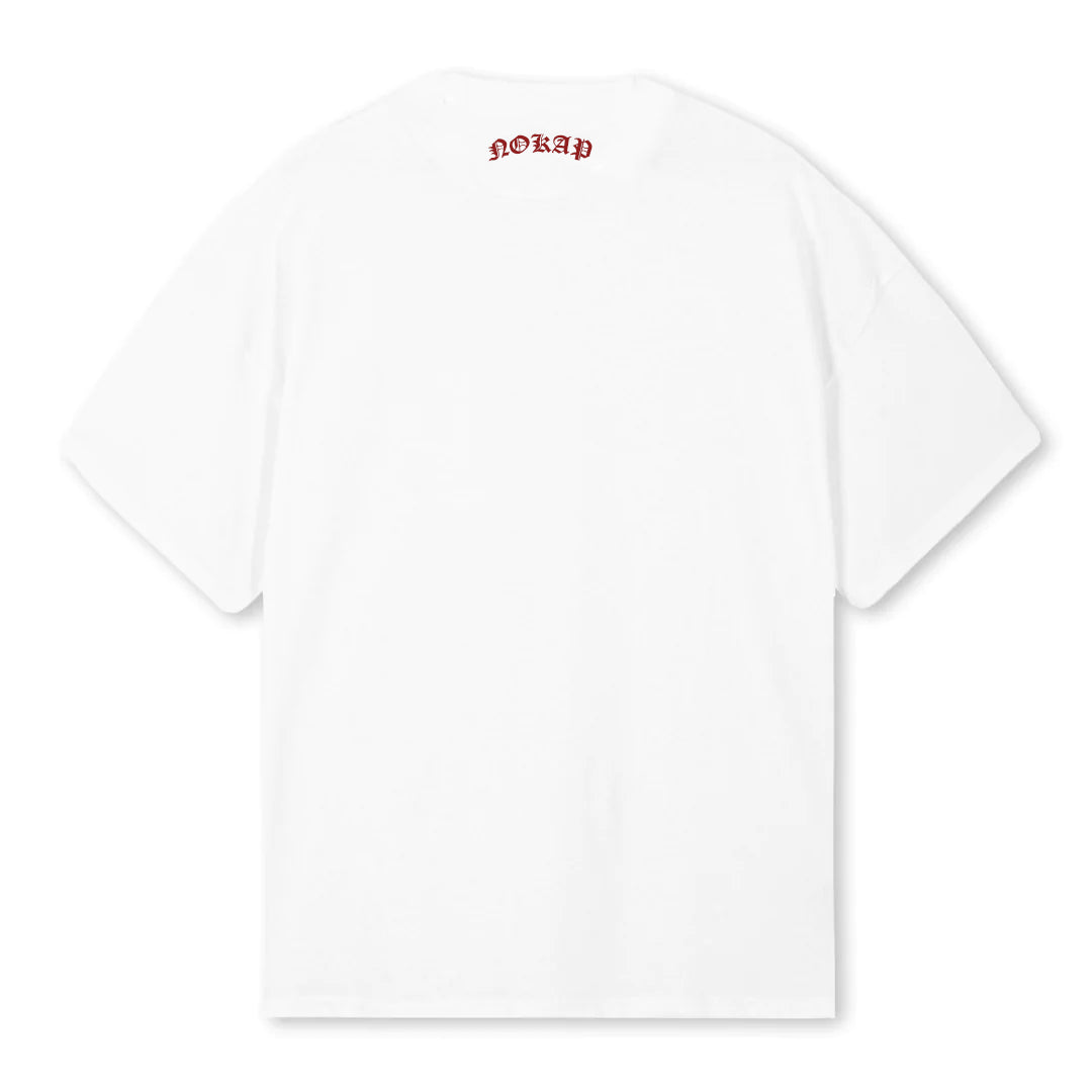 NOKAP WHITE/RED T-SHIRT