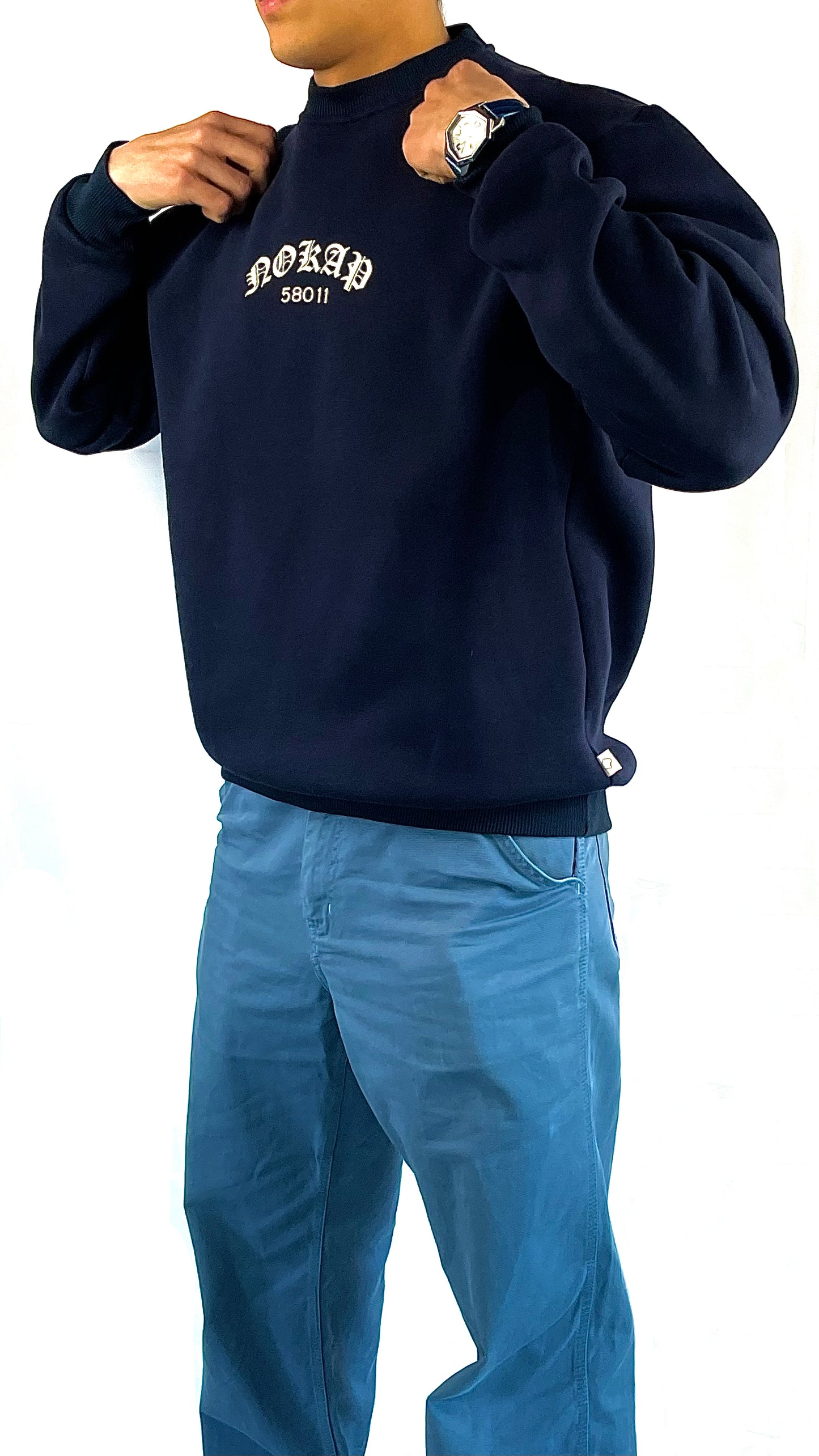 NOKAP & 58011 BLUE NAVY CREWNECK